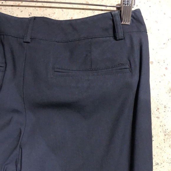 Helmut Lang Navy Tech Pintuck Tapered Trousers - Picture 5 of 8